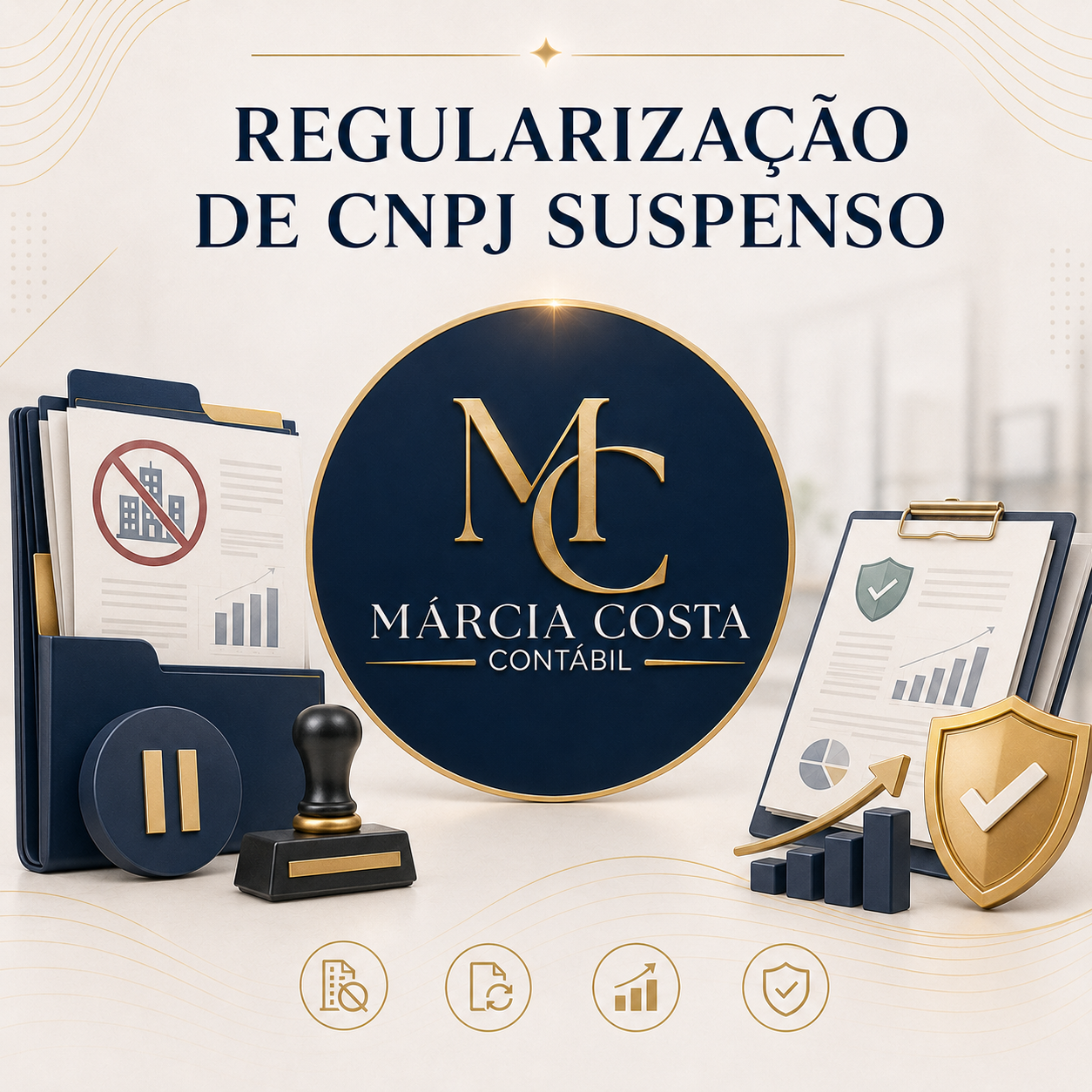 Arte do serviço Regularização de CNPJ Suspenso